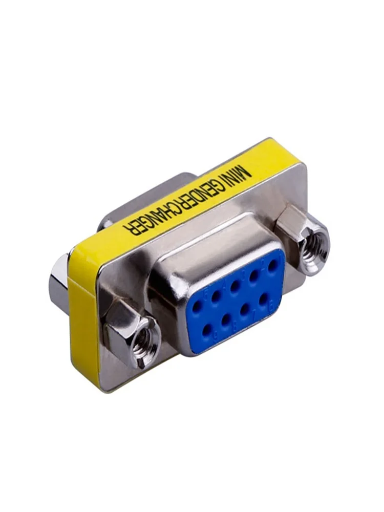DB9 9Pin Male to Male to Female to Female Gender Changer Convertor Adapter 9 pin RS232 Serial plug Male Female Connector Adapter