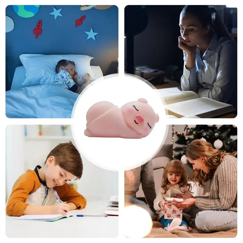 F-3C luz noturna para crianças luzes de cabeceira luzes de cabeceira para quarto toque led luzes animais recarregável dormir