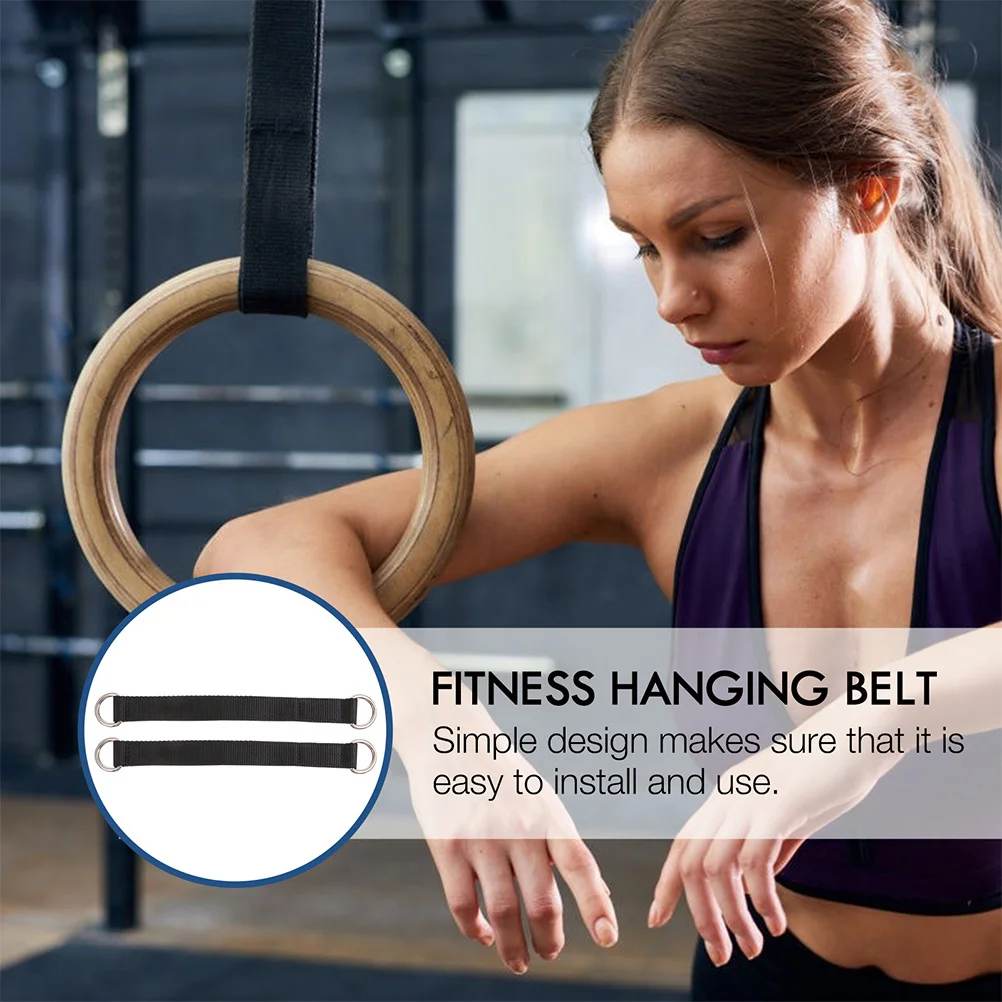 

4Pcs Gymnastic Ring Belt Small Lightweight Easy to Carry Professional Affordable Perfect for Indoor Pullup Bands Sports Assist