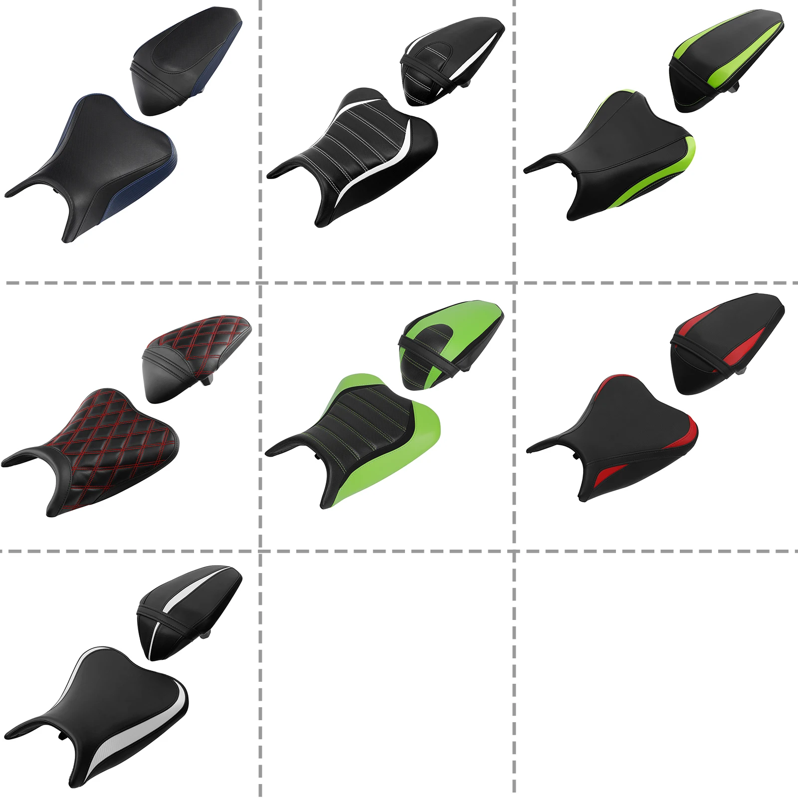 

Сиденье водителя и пассажира, подходящее для мотоцикла Kawasaki Ninja 400 2018-2024 Z400 2019-2024