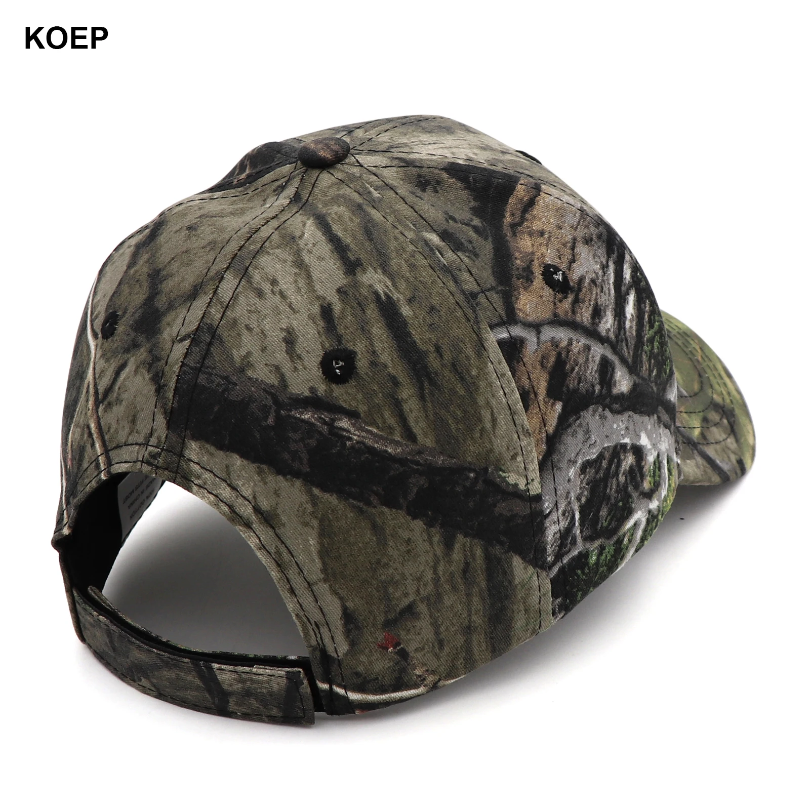 KOEP New Outdoor Fishing Caps Jungle Tree Camouflage Baseball Cap Hunting Hat Cotton Dad Snapback Hats Bulrush Leaves Camouflage