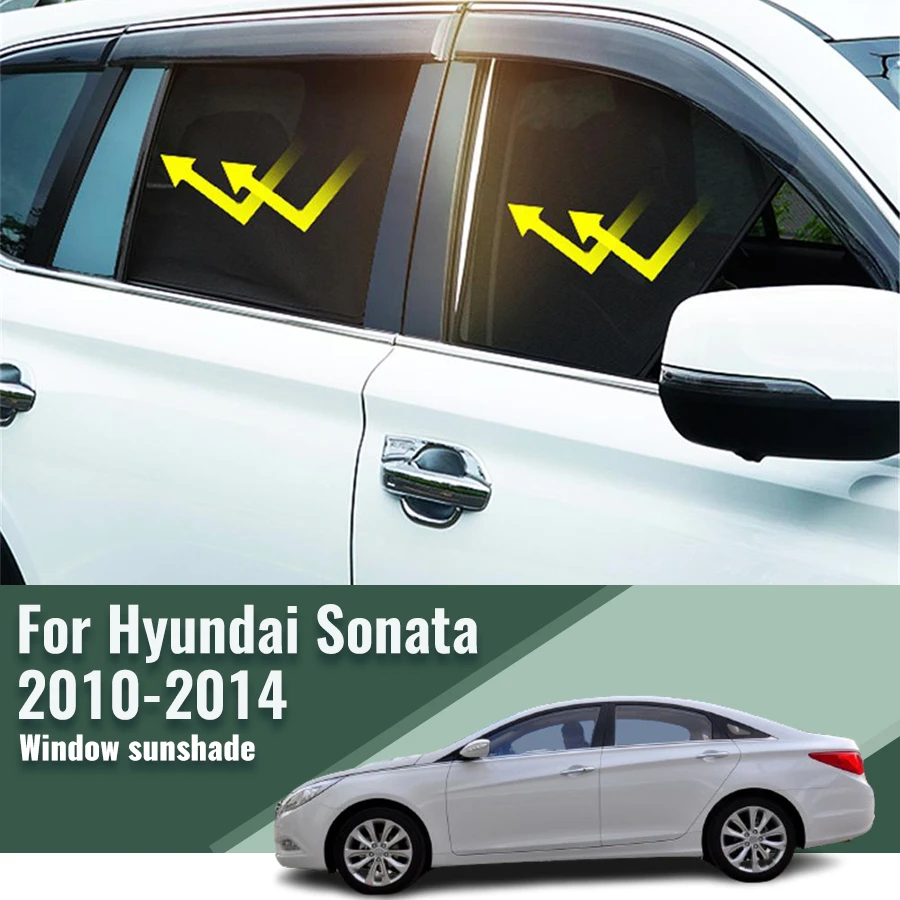 

For Hyundai Sonata 2009-2014 Magnetic Car Sunshade Visor Front Windshield Frame Curtain Rear Side Baby Window Sun Shade Shield