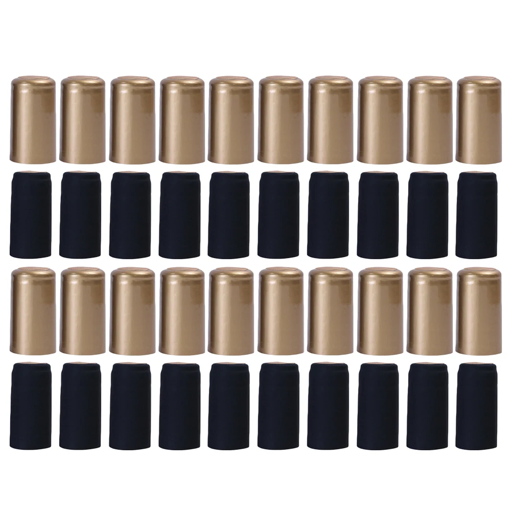 

200 Pcs Heat Shrink Cap Wrap Pvc Capsules for Bottles Sports Seal Tops Sealer Heater with