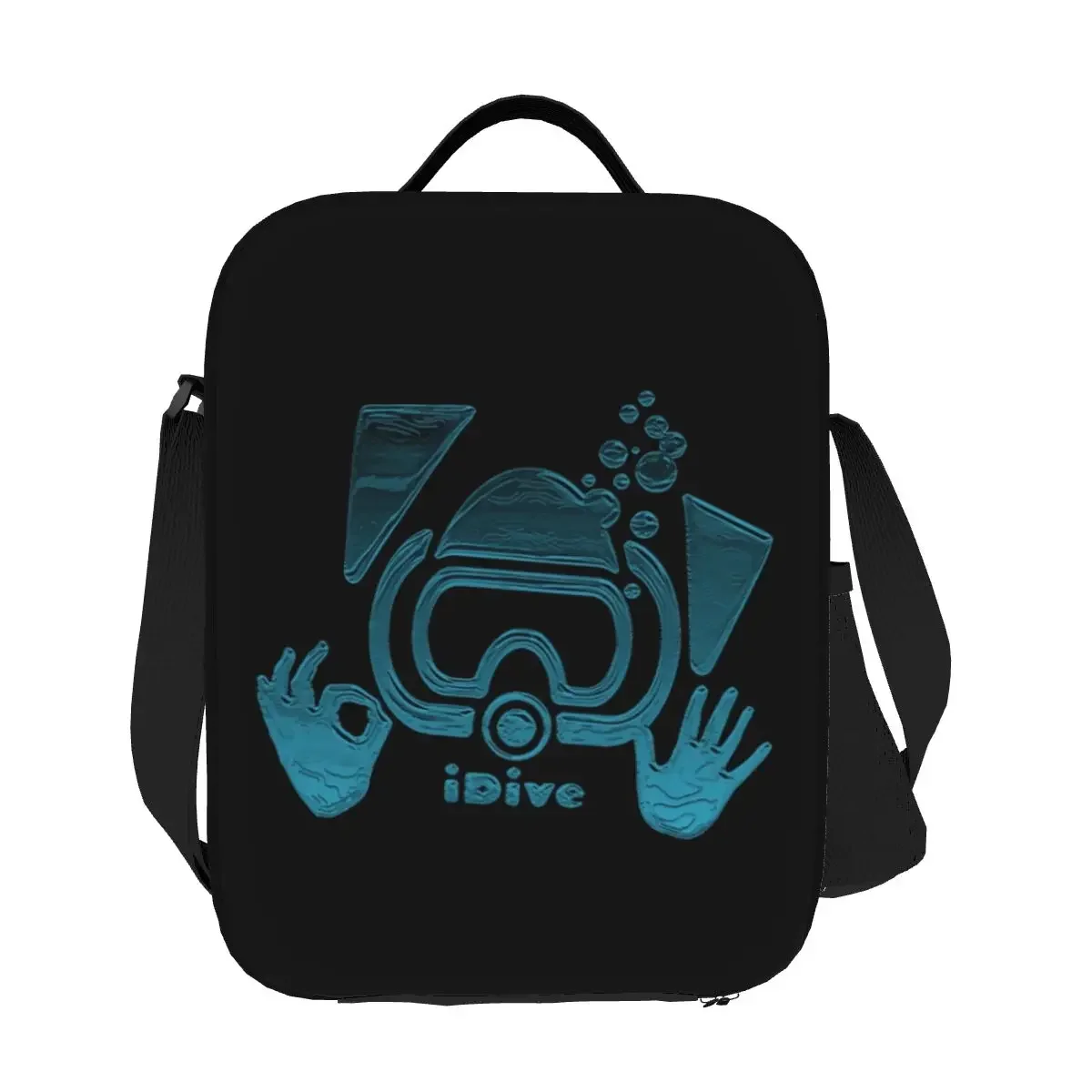 Custom Scuba Dive Lunch Bag Women Warm Cooler Insulated Lunch Box for Adult Office