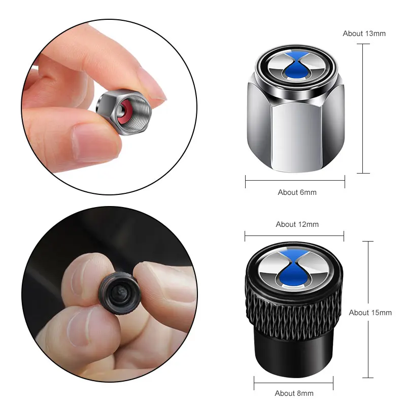  For BYD Denza B5 EV D9 DM-i N7 N8 N9 Z9 Z9GT 4Pcs Car Wheel Tire Valve Caps Aluminum Alloy Air Stem Dust Cover Car Accessories - view 3