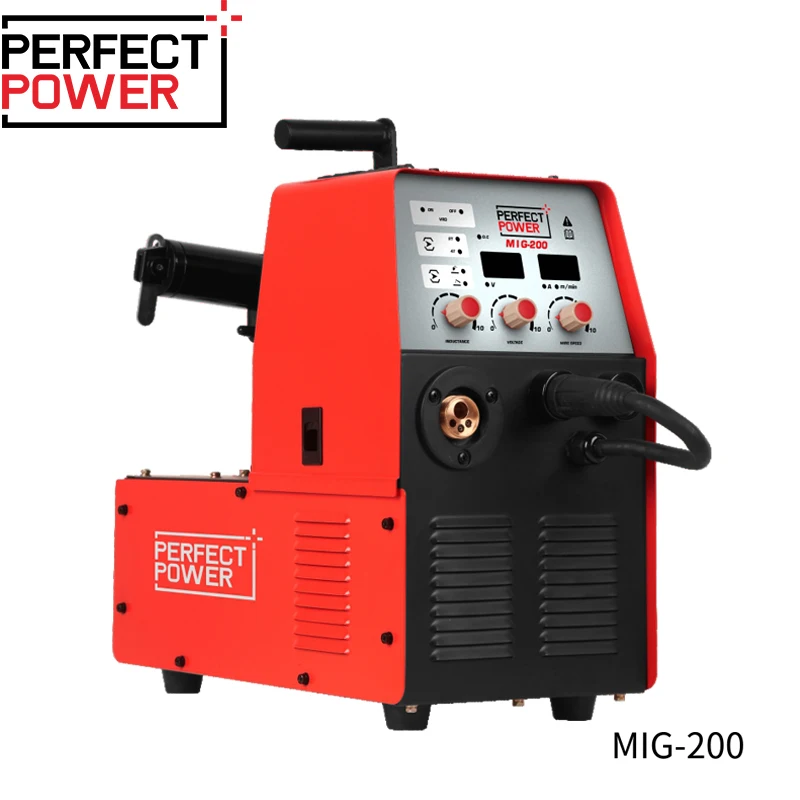 CO2 Gas Wire MIG Welder MIG-200 IGBT Multi Function MIG MAG MMA TIG Flux Cored 1KG 5KG Igbt Welding Machine Pcb Board 60%--200A