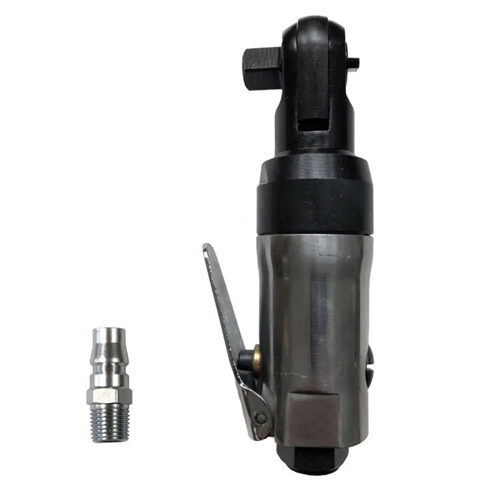 Industrial Air Ratchet Wrench with 1/4 or 3/8In Hose Connection and Square Drive for Secure Fastener Attachment