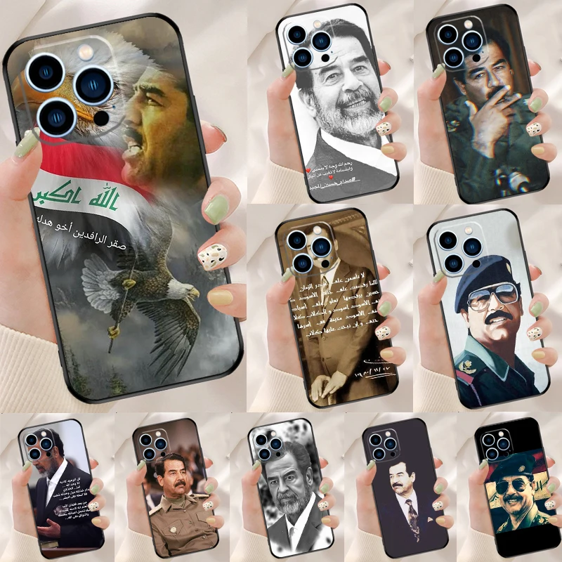 Etui Fashion Saddam Hussein Iraq Arabic Case For iPhone 15 14 13 12 Mini 11 16 Pro Max 12 13 Pro XS X XR Plus SE2 Cover