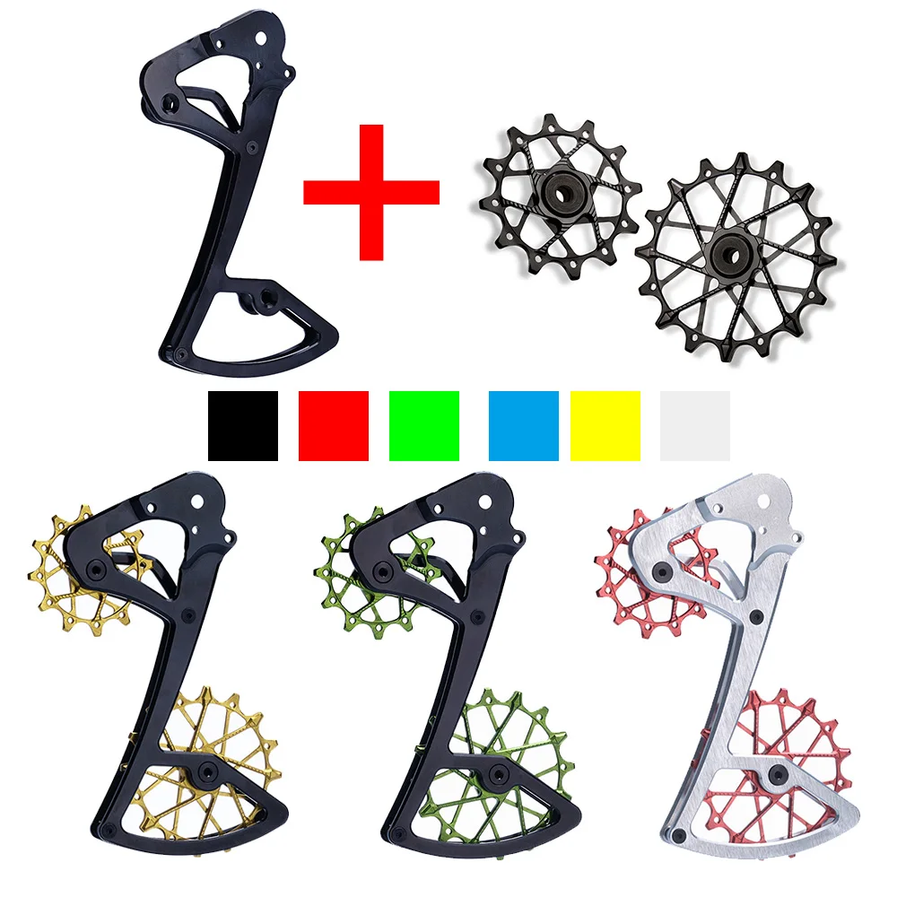 Ruedas de polea de jaula de desviador trasero de carretera Mtb para SRAM 11/12, desviador de velocidad, rodamiento de gran tamaño para NX GX X01 XX1 EAGLE AXS