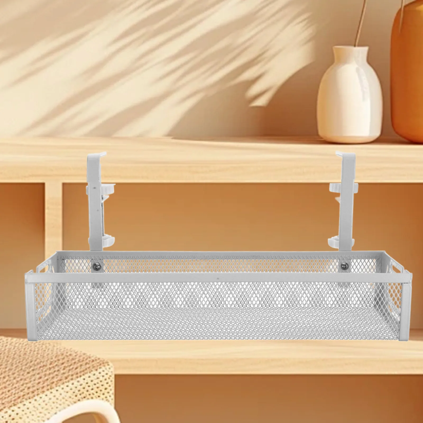 Bandeja de gestión de cables de 20Cm, organizador de cables de Metal para debajo del escritorio, estante de almacenamiento para regleta, soporte de gestión de cables, 1 Uds.