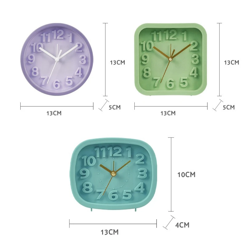 Modern Digital Quartz Alarm Clock for Bedside Table Silent Operation Easy to Read