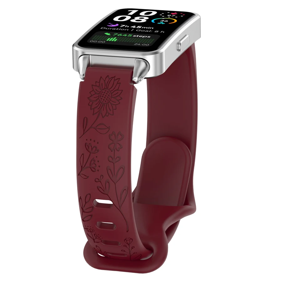 3D Siliconen Band Voor Huawei Band 10 9 8 Sport Ademende Horlogeband Vervanging Polsband voor Huawei Band 8 9 10 band Armband