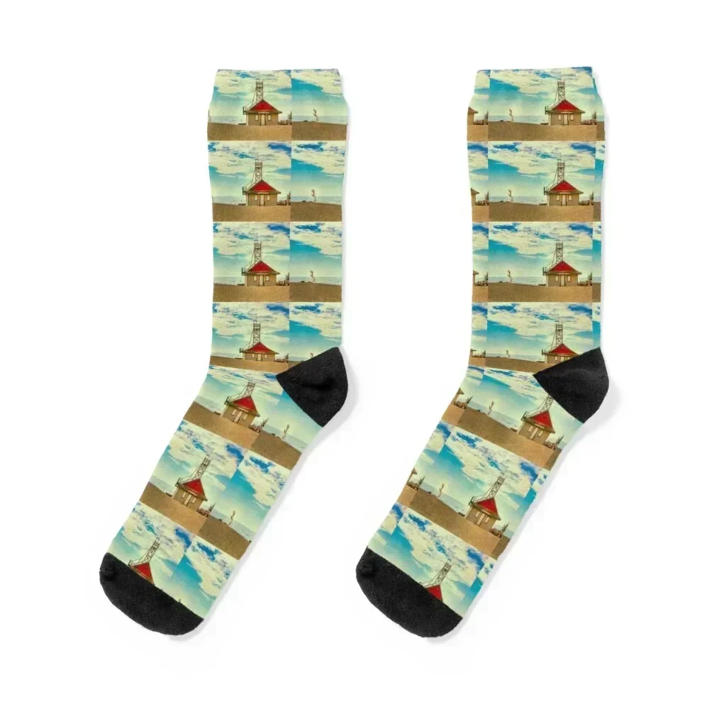 Leuty Life Guard Station Socks anime Heating sock Socks Man Women's