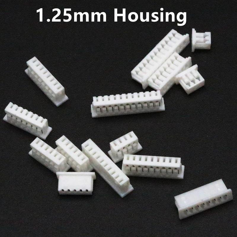50 sztuk JST MX 1.25mm skok obudowa z tworzywa sztucznego złącza żeńskie 2P/3P/4P/5P/6P/7P/8P/9P/10P/11P/12PIN obudowa złącze 1.25mm