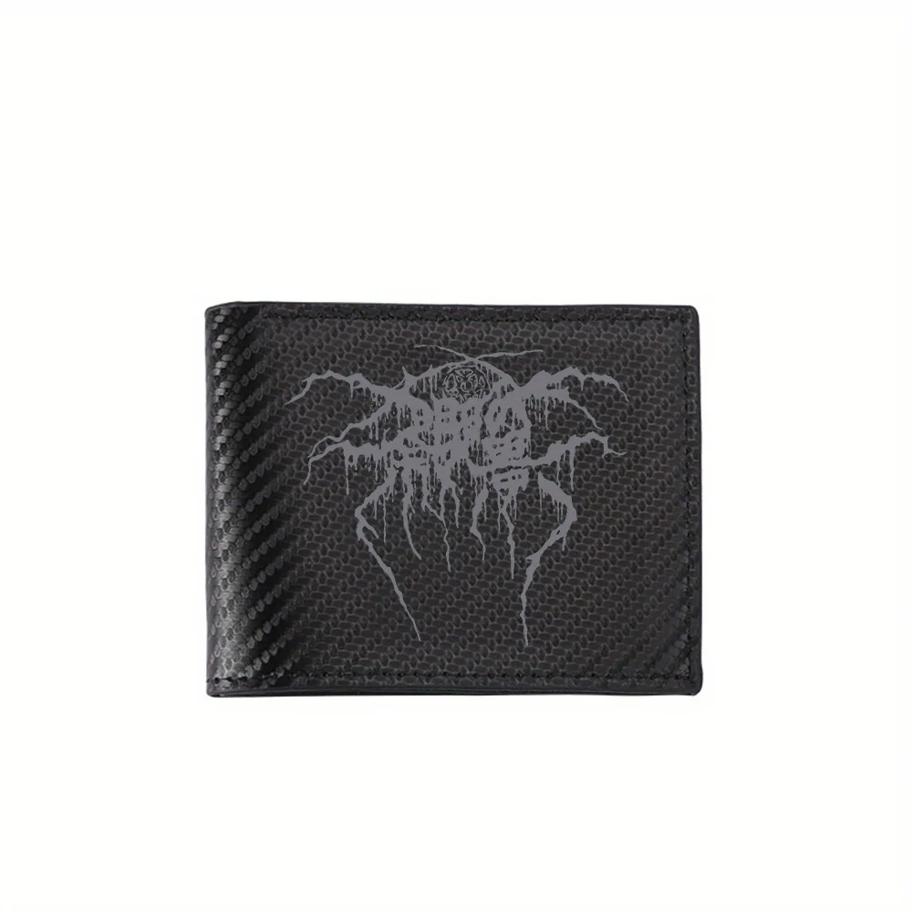 

Мужские кошельки в готическом стиле с капающим шрифтом, простые деловые, современные, стильные, с принтом, подарки для отца, парня, Криса