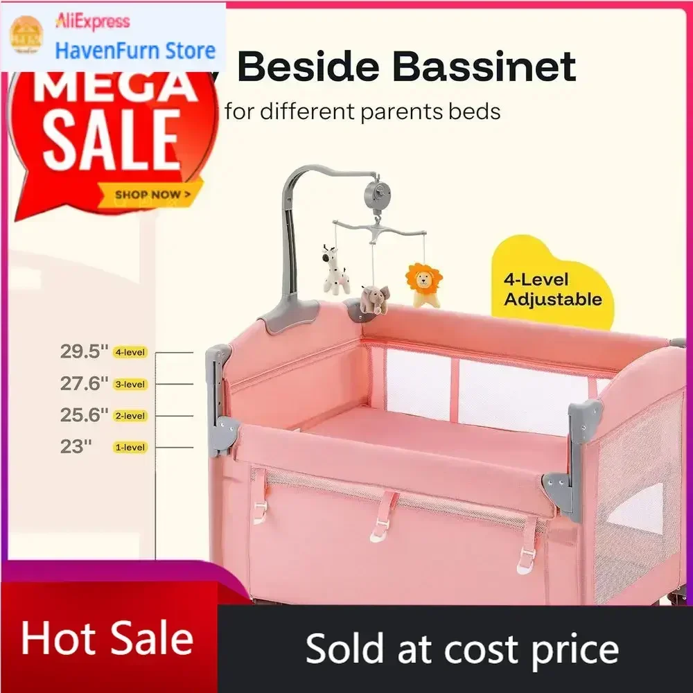 Activity priceActivity limited-time pricePromotionPortable 6-in-1 Baby Playard with Crib, Bassinet, Mattress, and Changing Table