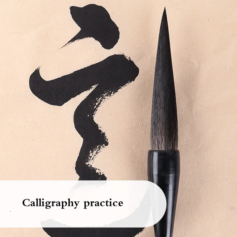 Chinese Calligraphy Pen Brush Large Running Script Cursive Brush Long Bear Hair Hopper-shaped Calligraphie Painting Brushes - Image 4