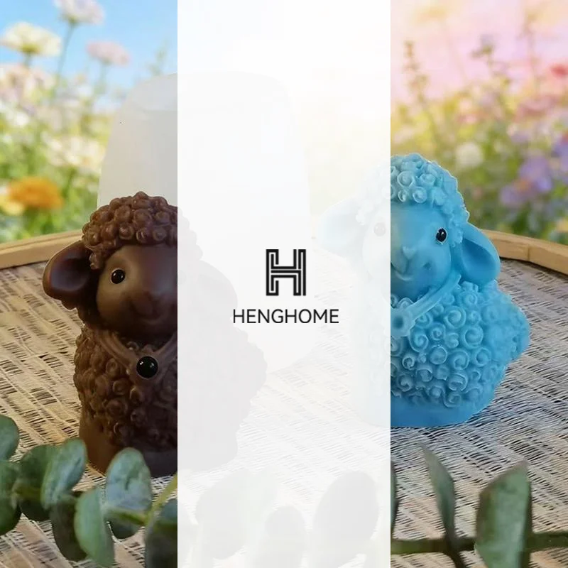 3D Cute Sheep Silicone Mold With Non Stick Surface And Easy Release Design Perfect For DIY Candle Soap Resin Home Decor