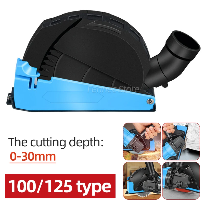 

Universal Surface Cutting Slotted Dust Shroud Dust Collector Attachment Cover Hood for 100/125 Angle Grinder 4 Inch To 5 Inch