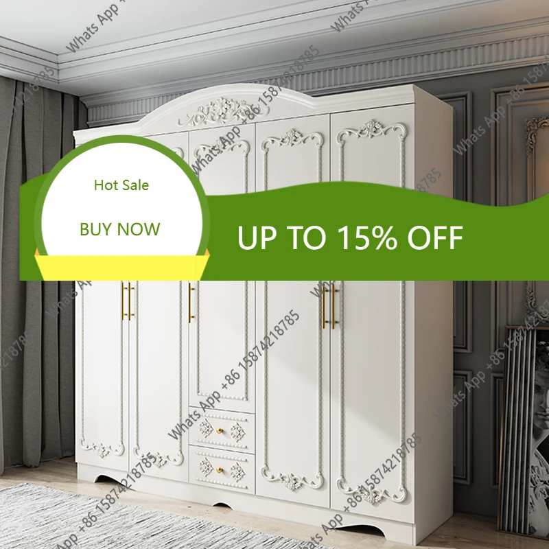 68A Salon Modern Nordic Wardrobe Doorable Armoire Loft Girl Closet Wardrobes Clothes Bedroom Princess Guarda Roupa Trendy Furnit