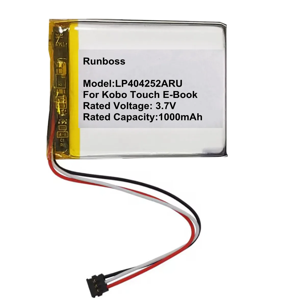 Battery for Kobo Touch N905 E-Reader E-Book New Li-Polymer Rechargeable Pack 3.7V 1000mAh H384355 LP404252ARU