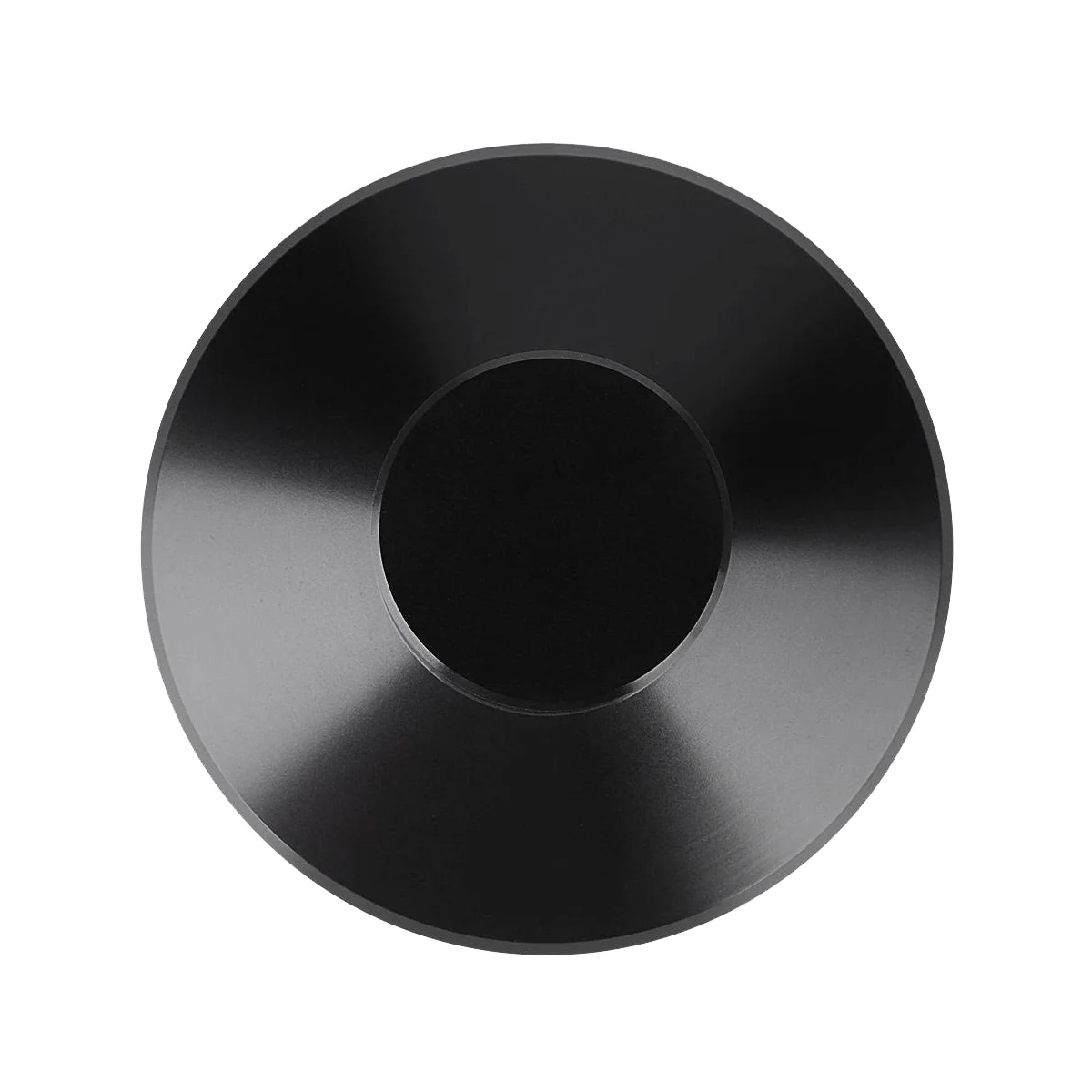 مشغل سجل الفينيل LP مع قرص معدني متوازن ، مثبت القرص الدوار ، مشبك الوزن ، اللون الأسود