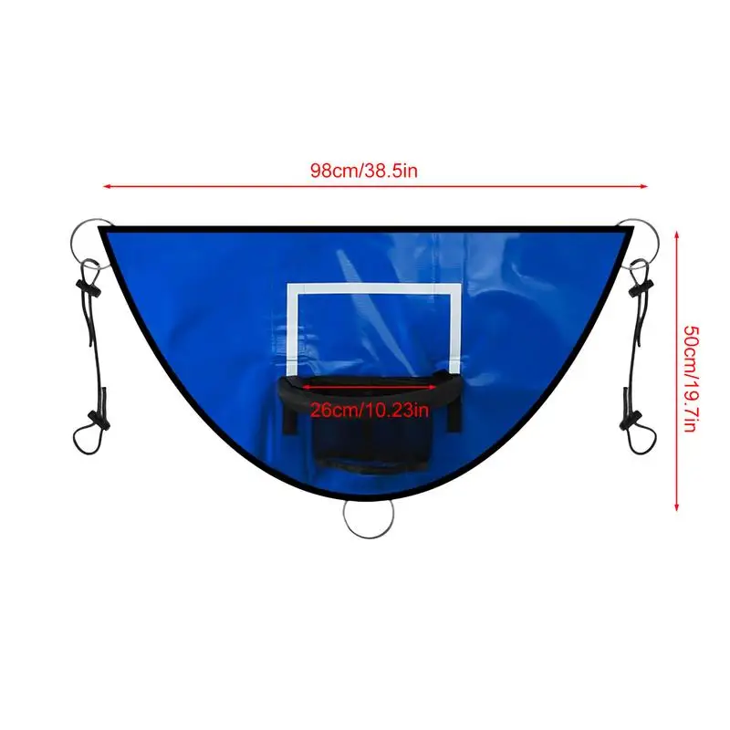 Trampoline Basketball Hoop with Pump and Ball Kid Waterproof Sunscreen Basketball Goal For Children Multipurpose Basketball Hoop