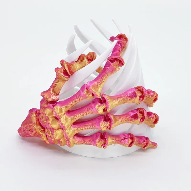 3D 프린팅 해골 손 할로윈 장식 호러 회전 피젯 토이 DIY 유령의 집 장식 소품, 무서운 선물용