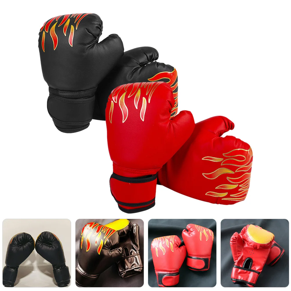 

Детские боксерские перчатки для тренировок, прочные перчатки для отработки ударов из полиуретана, перчатки для тайского кикбоксинга для мальчиков