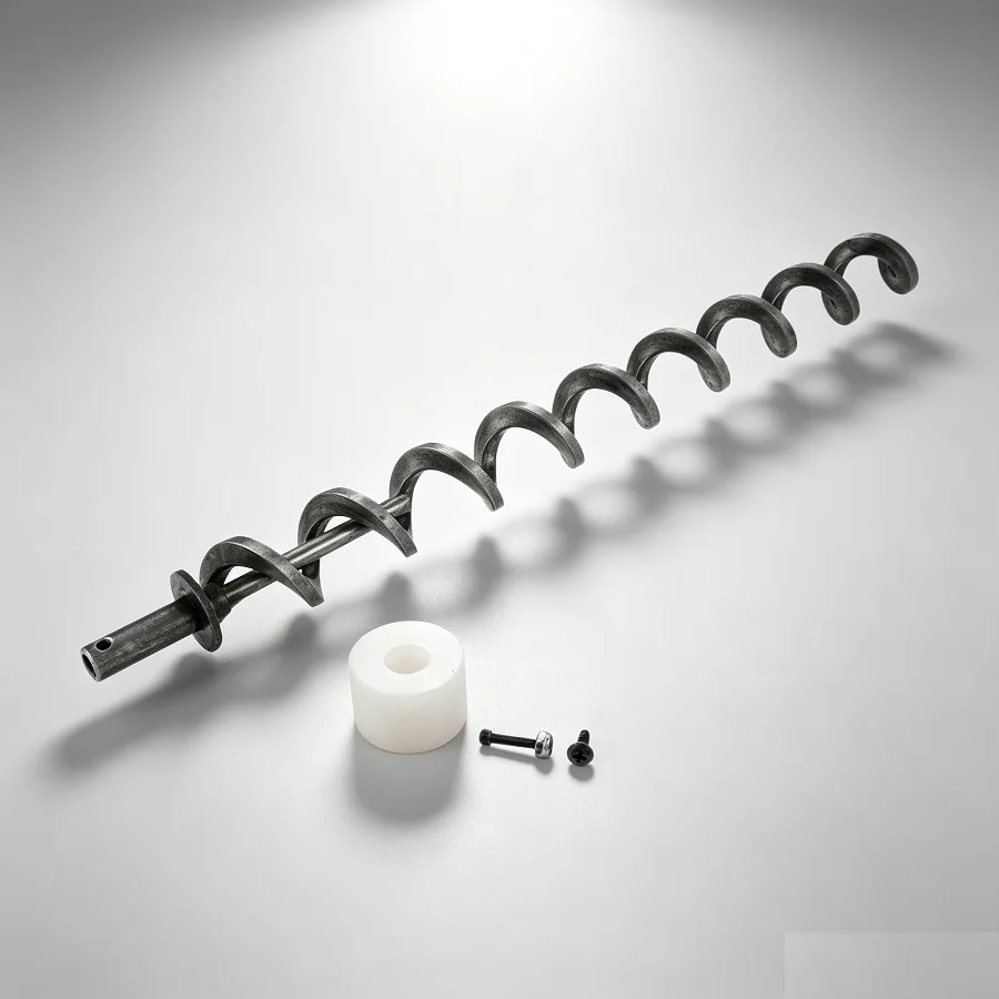 17Inch Igniter Auger Shaft Push Rod & Motor Bushing Nut Bolt Replacement 74072 for Traeger Camp Chef Pellet Grills Easy Install