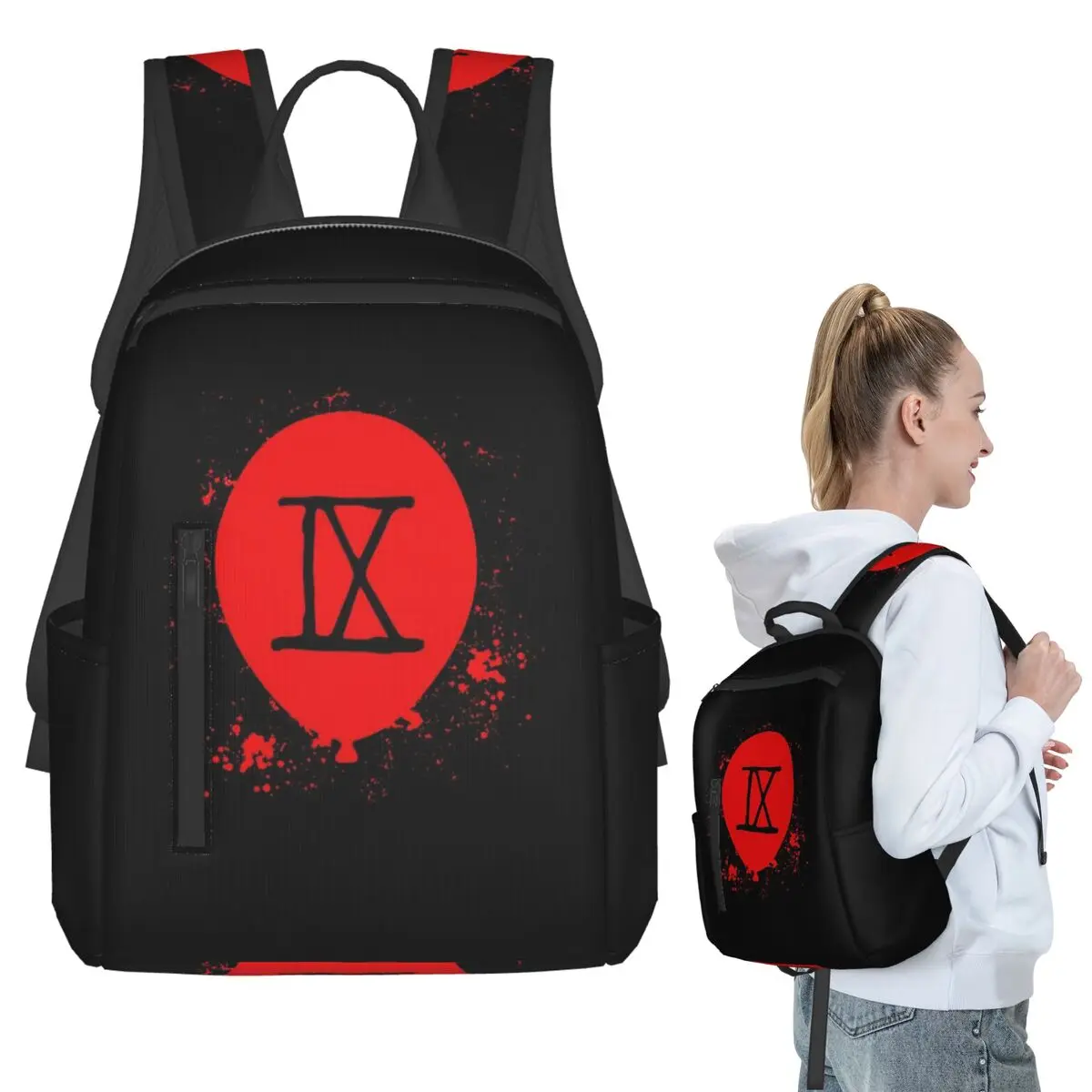 Ice Nine Kills IX Backpack Student BookBag Boys Girls School Bag Computer Shoulder Bags Men Women