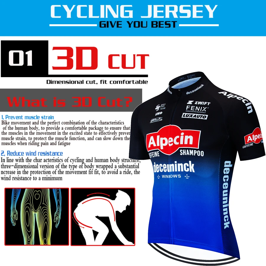 Alpecin Cycling Bib Tricuta Man Sports Clothing Men\'s Bike Uniform Pants Gel Outfit Road Jersey Mtb Male Kit Summer Clothes Suit