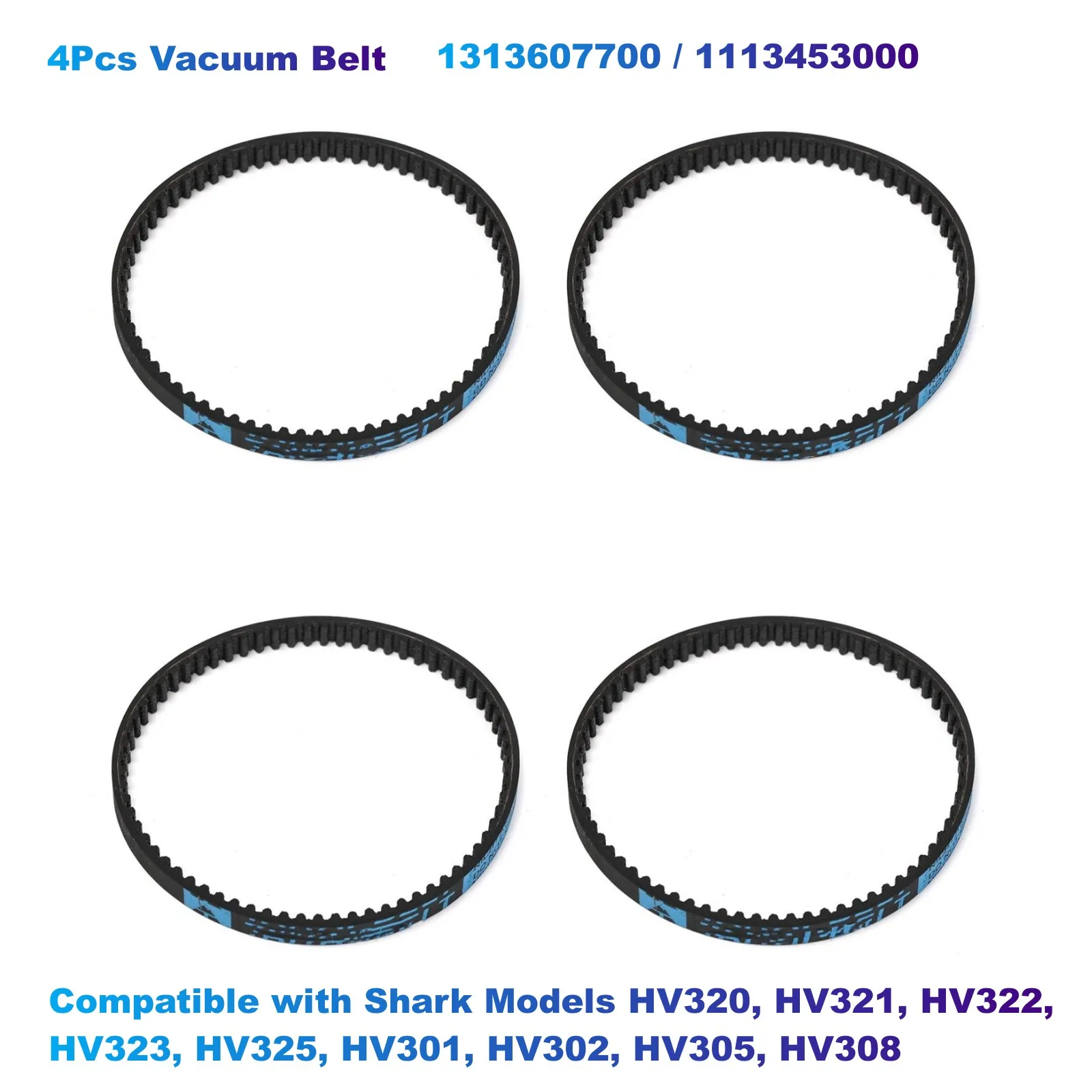 

4Pcs Vacuum Belt Replacement Compatible with Shark Models HV320, HV321, HV322, HV323, HV325, HV301, HV302, HV305, HV308