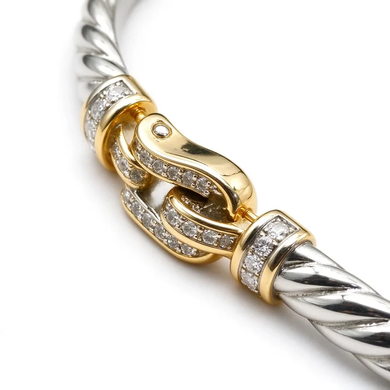 Twisted Cable Hook-Clasp Bangle — product information 4