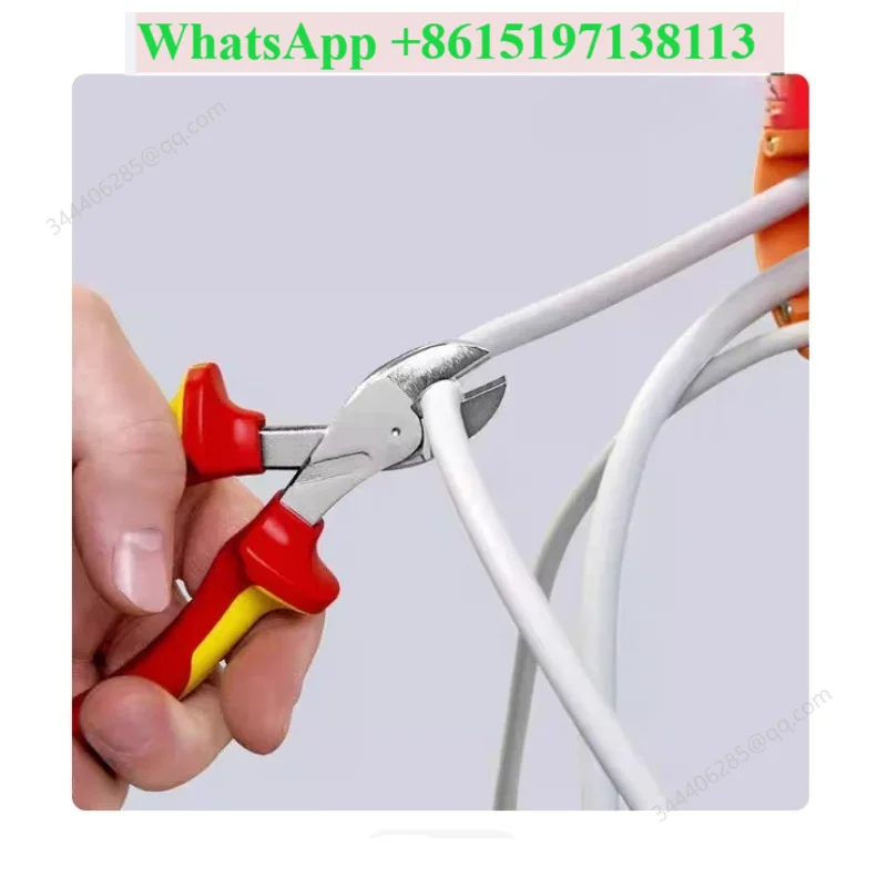 Insulated compact beveled pliers 7306160 beveled shearing pliers 73 06 160