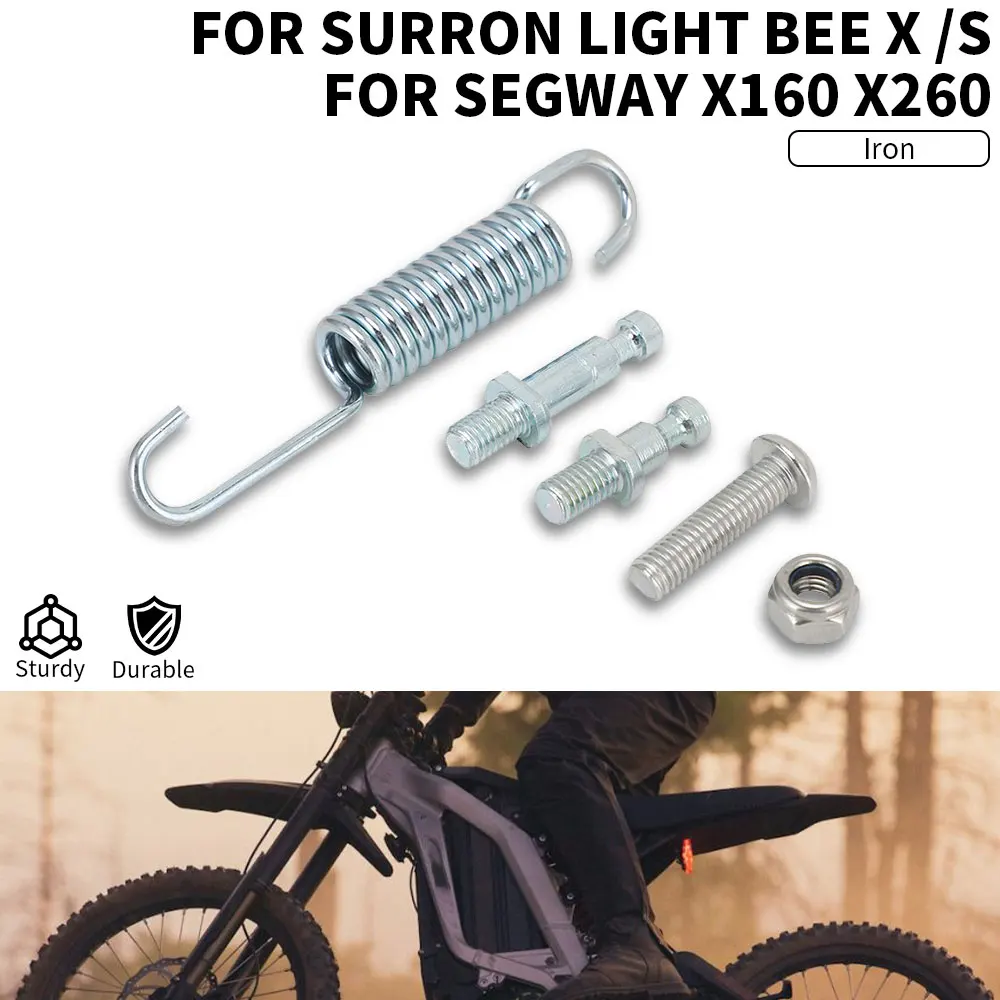 Motorcycles Sidestand Springs Set Foot Side Stand Kickstand Spring For Surron Light Bee X/S Segway X160 X260 Electric Dirt Bike
