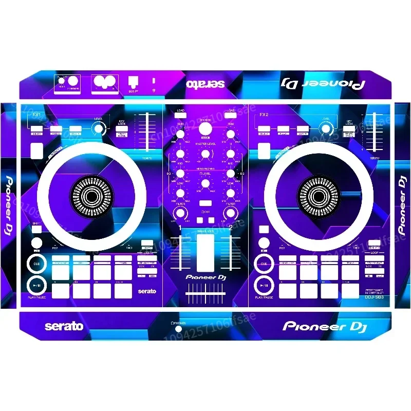 Pioneer DDJ-SB3 Controller Panel Film PIONEER Personalisierte bunte Aufkleber, anpassbar