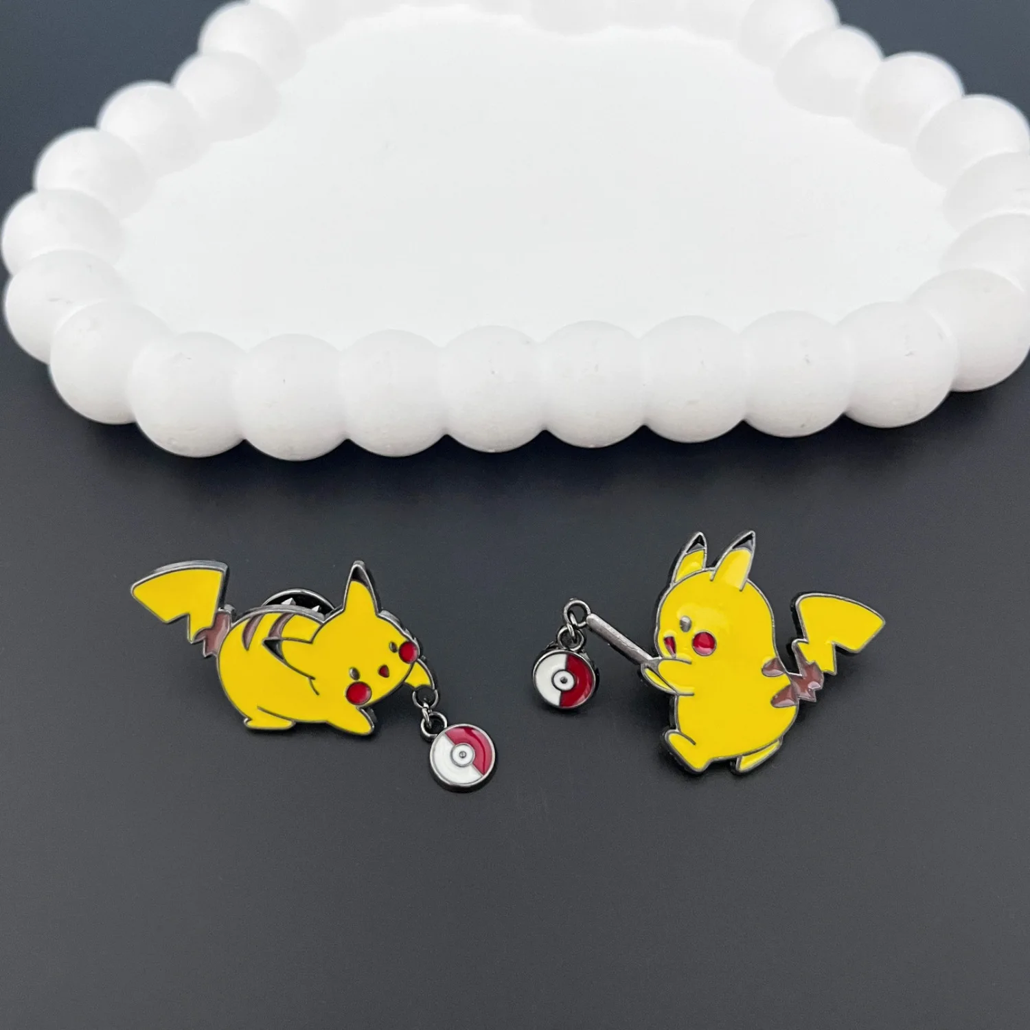 Anime Pokemon Characters Enamel Brooch Badge Pikachu Charmander Squirtle Bulbasaur Figure Lapel Pins Gifts for Kids Fans