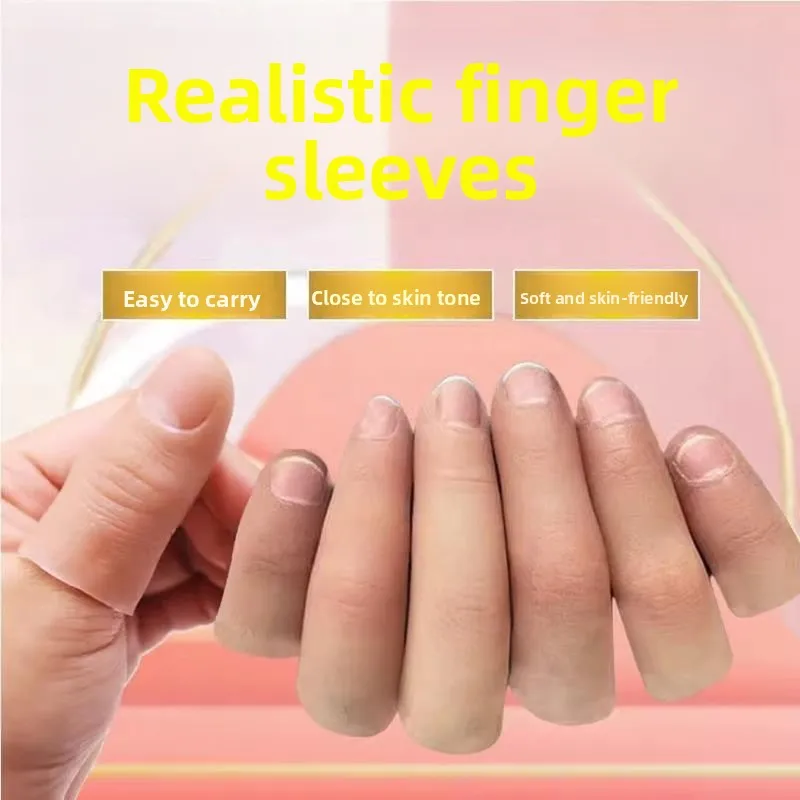 Silicone Finger Prosthetic Thumb Magic Simulation Index Finger Ring for Disabled People Home Use Hand Protection Accessories