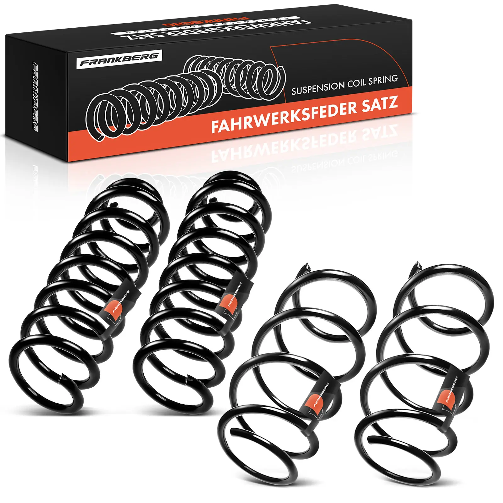 Frankberg 4X ressort de suspension pour essieu avant et arrière pour Renault Mégane II Coup-Cabriolet 2003-2009 8200249829 Rh2711 36203307
