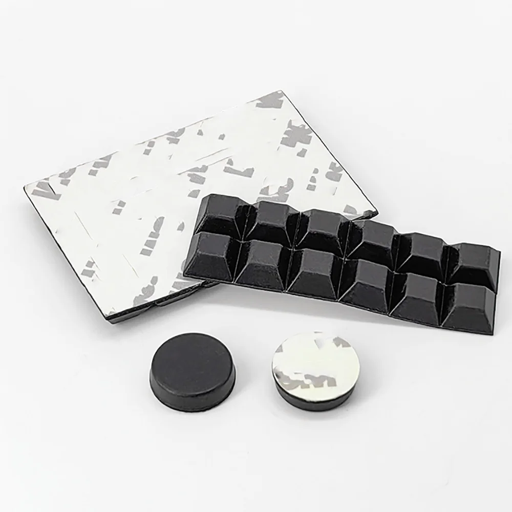 10/20/30pcs Black Rubber 3M Self-Adhesive Furniture Hardware Feet Pads Cabinet Chair Leg Mute Non-Slip Buffer Gasket Accessories