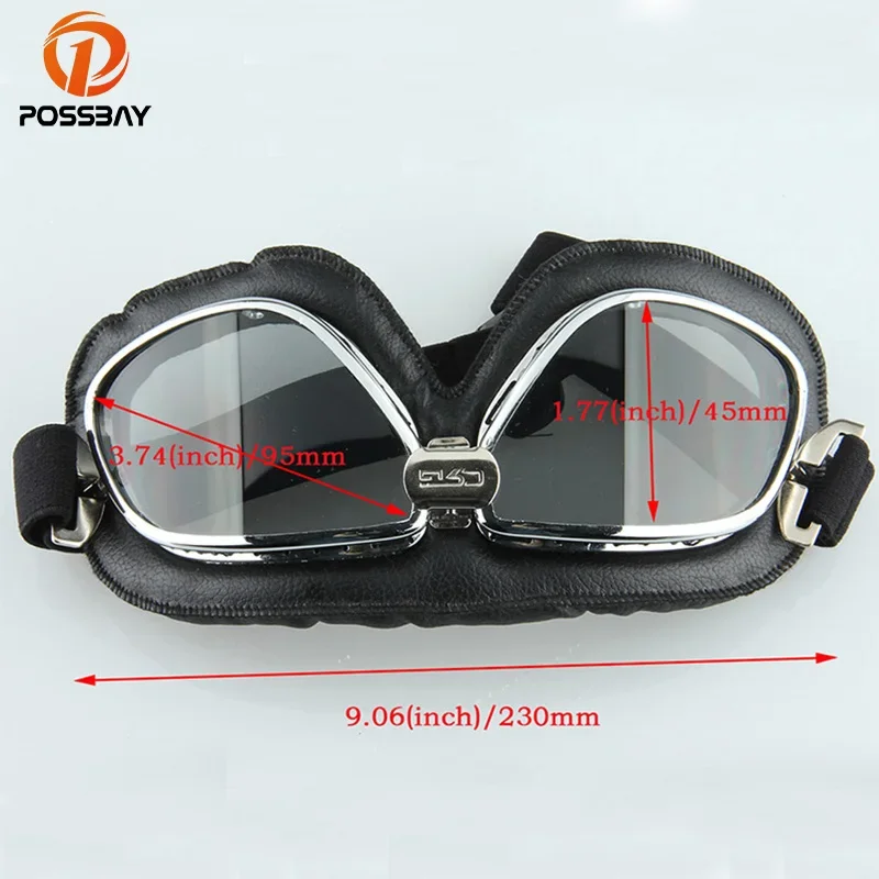 

POSSBAY Motorcycle Goggles Helmet Glasses Motocross Goggles Skate Ski Glasses Off Road Sport Outdoor Cycling Glasses Accessories