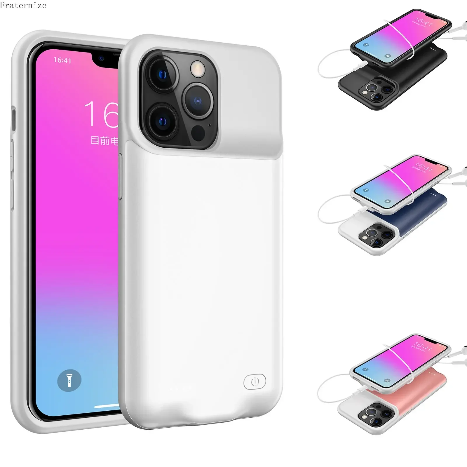 

7000mAh battery case For iPhone 14 Pro Max 14 Plus Battery Charger Case For iPhone 13 Pro Max 13 Mini Power Bank Charging Case