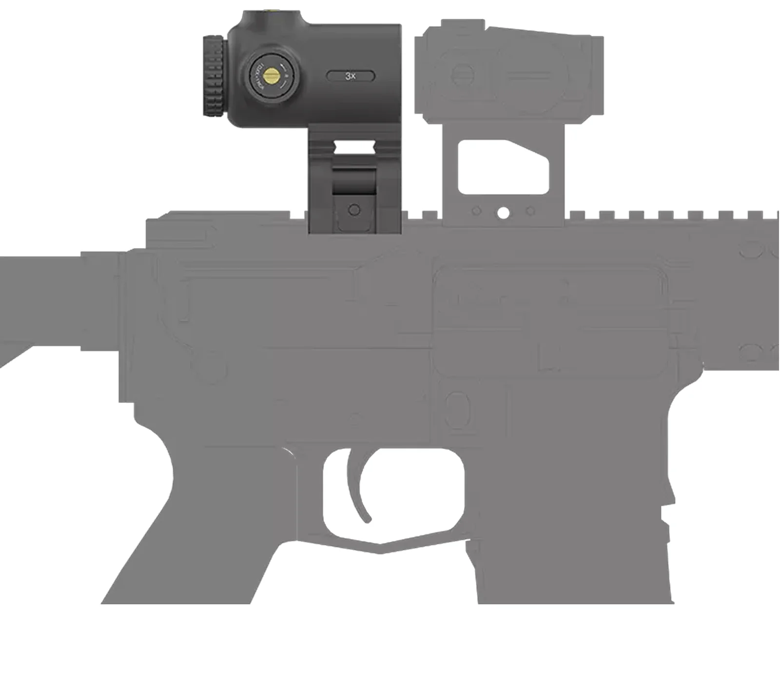 Victoptics 3x Vergrößerungsglas FMC-Linsen & Dual-Prism-System Sorgen für ein Helleres Schärferes Sichtfeld mit Klappbarer Seitenmontage – Detail 6