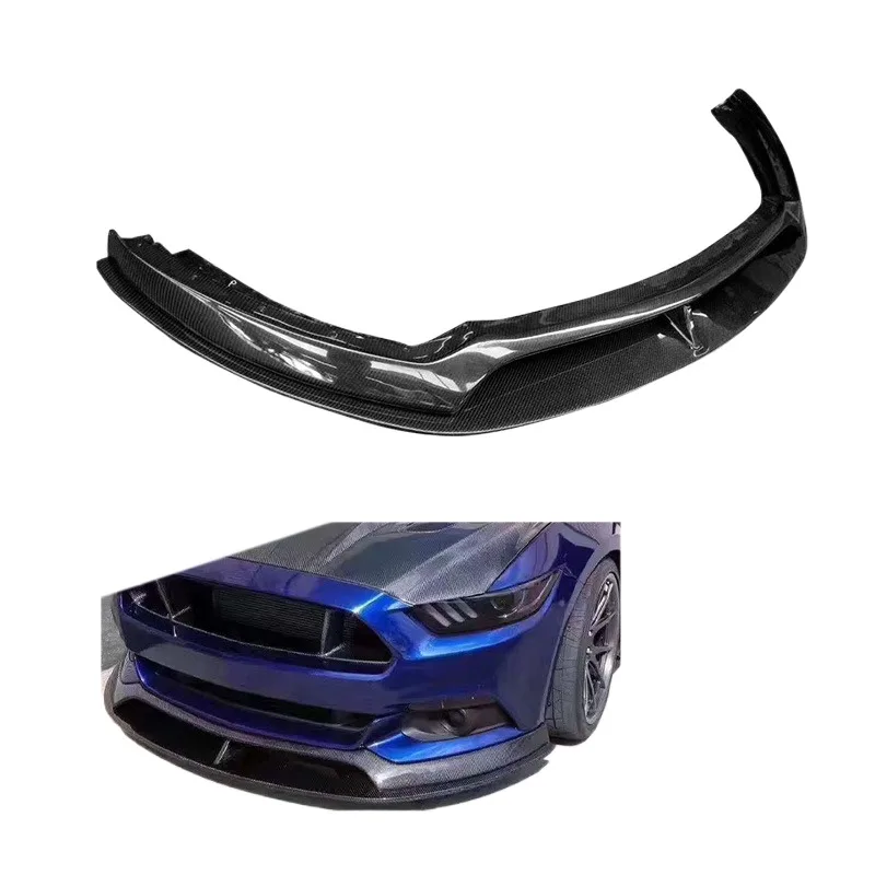 

Best-selling AC Style Carbon Fiber Front Lip Front Bumper Splitter For Ford Mustang 2015-2017