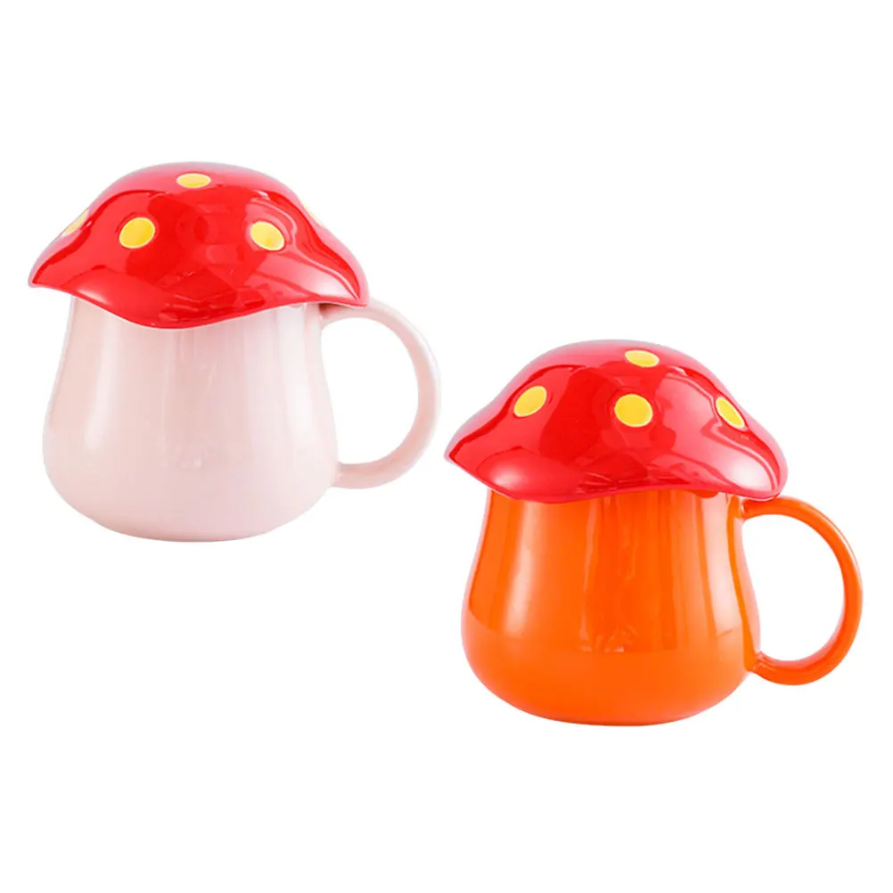 

2 Pcs Handled Drinking Cup Ceramic Mug Household Coffee Water Milk Afternoon Tea