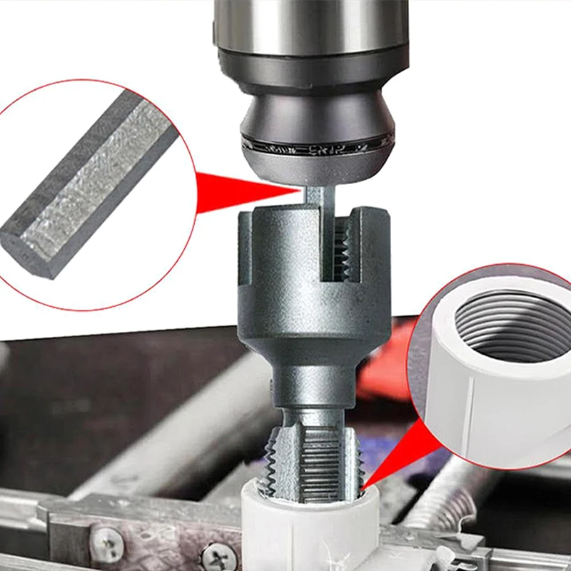 

20/25mm Water Pipe Thread Opener PPR Internal External Integrated Water Pipe Wire Opener For Electric Drill Pvc Pipe Threader