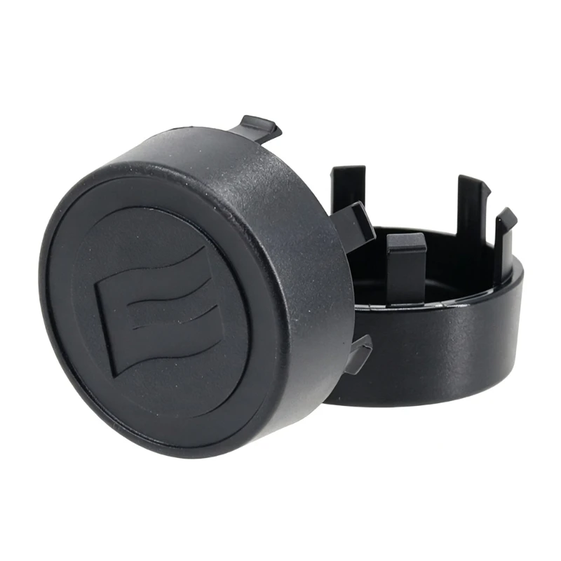 Four- Wheelers Wheel Center Covers 2Pcs Black ABS Press-In Replacements with Retaining Clips for ATV450/626/10ATV450/626/1000