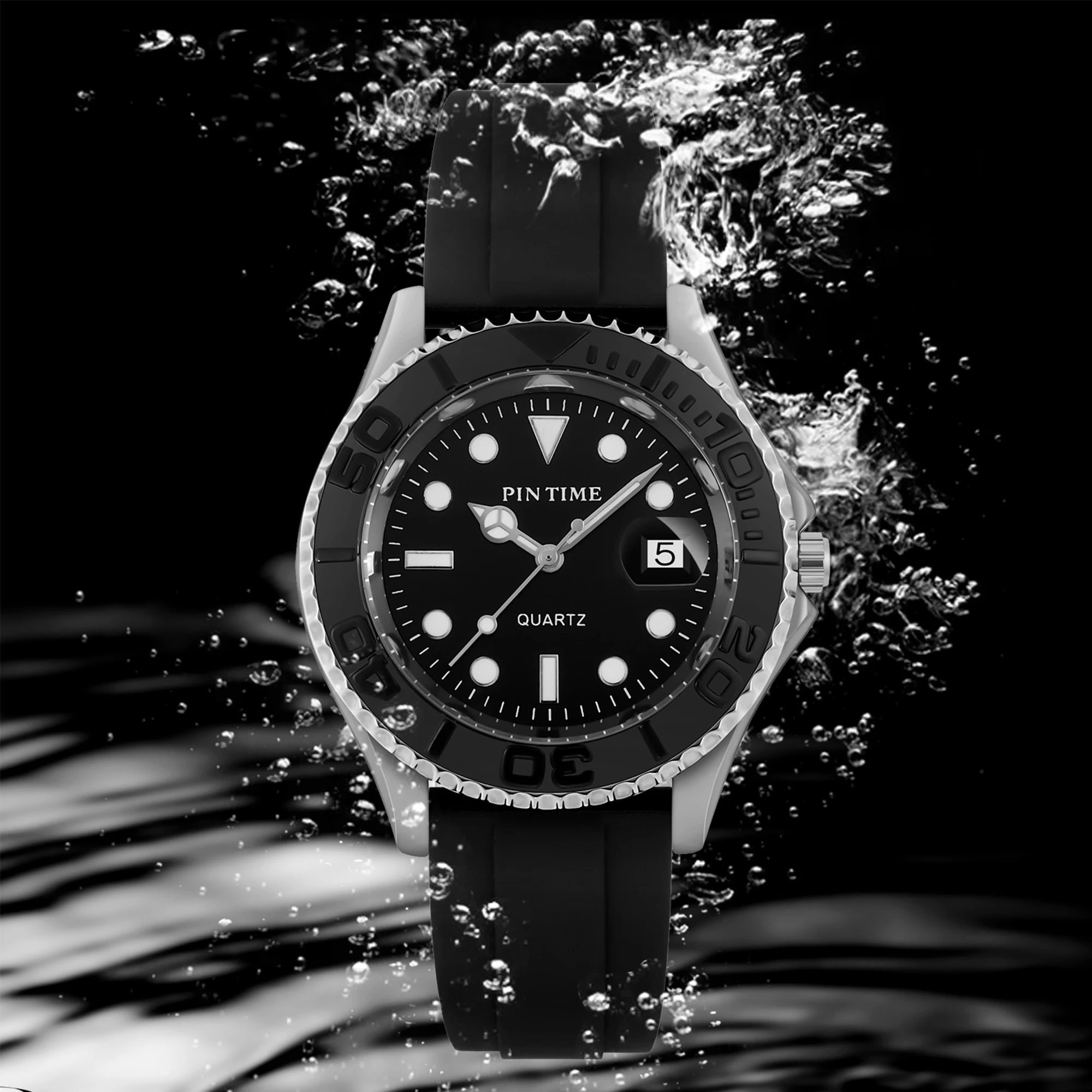 Top Brand Man Watch Sports Silicone Strap Fashion Quartz Wristwatch Waterproof 30m Calendar Luminous Clock Casuals Reloj Hombre