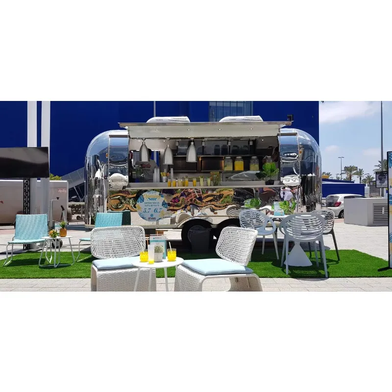 New Customized Mobile Food Trailer for Sale in Canada for Vegetable Processing Plant Applications